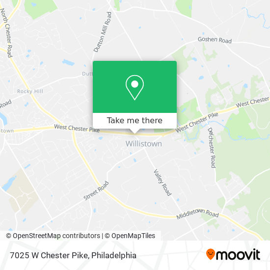 7025 W Chester Pike map