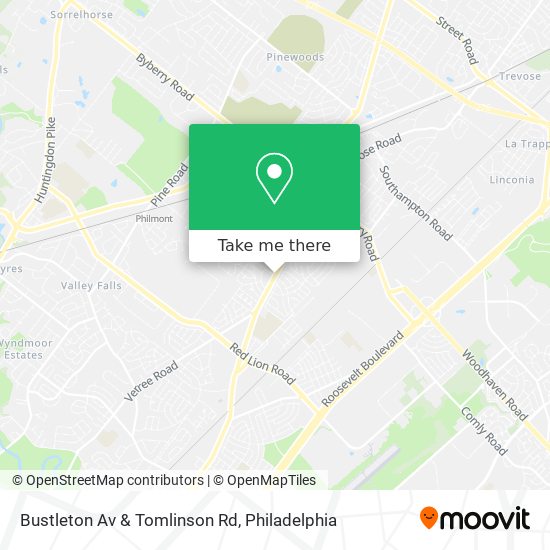 Bustleton Av & Tomlinson Rd map