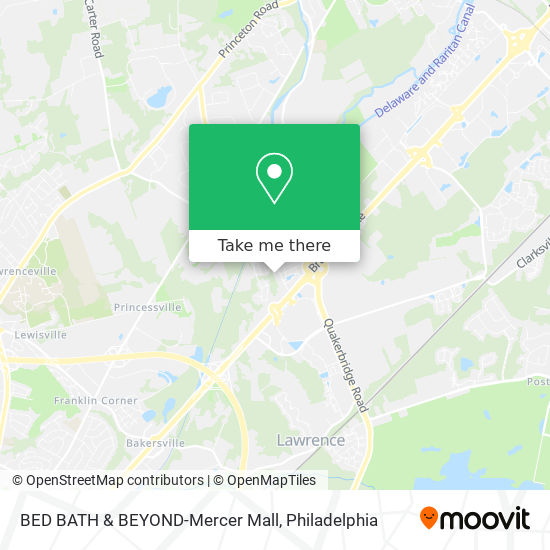 Mapa de BED BATH & BEYOND-Mercer Mall