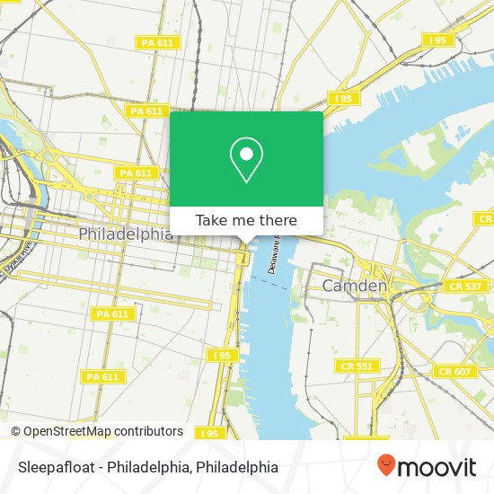 Sleepafloat - Philadelphia, 31 N Christopher Columbus Blvd map