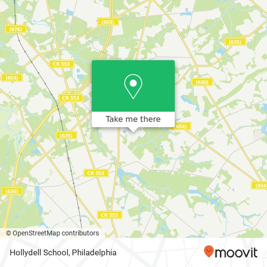 Mapa de Hollydell School, 610 Holly Dell Dr