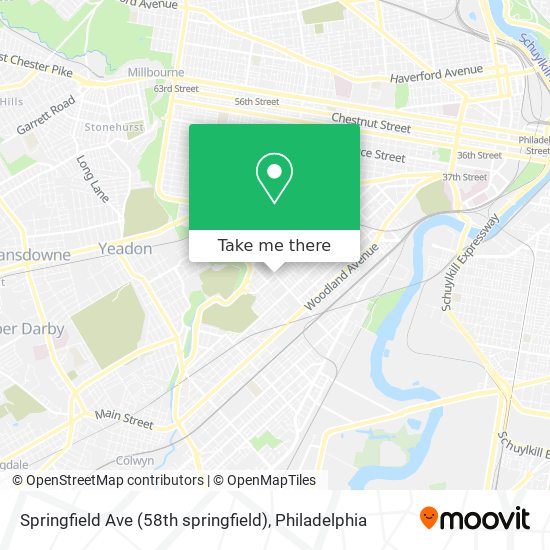 Mapa de Springfield Ave (58th springfield)