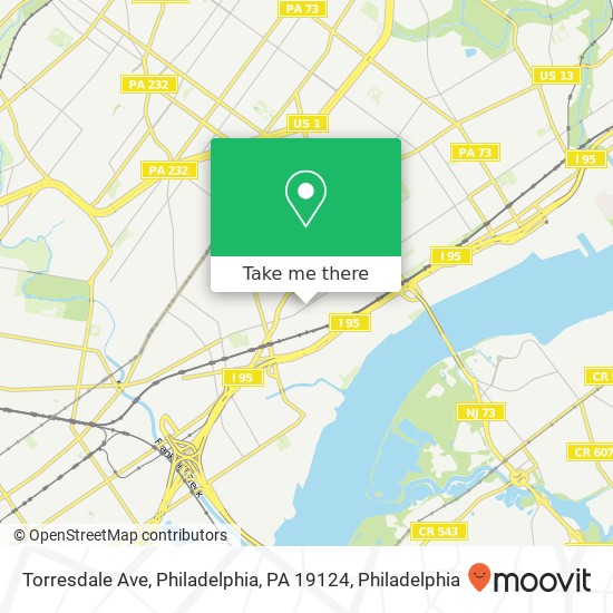 Mapa de Torresdale Ave, Philadelphia, PA 19124