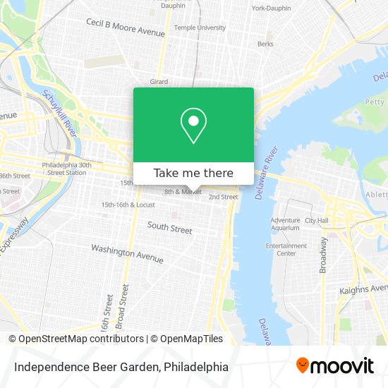 Independence Beer Garden map