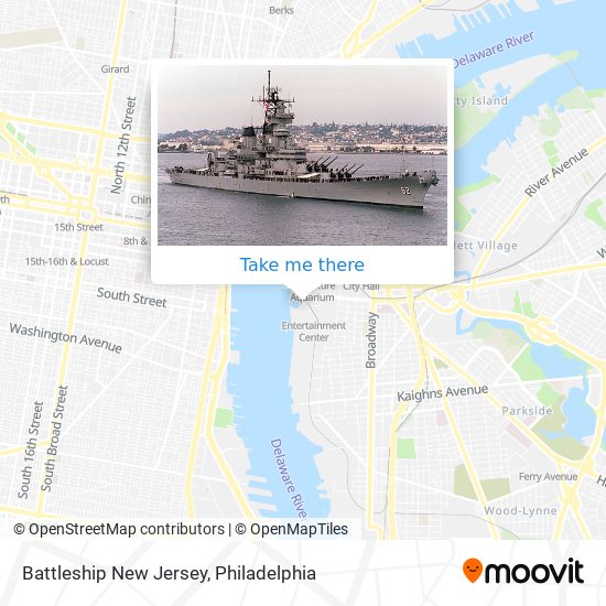 Battleship New Jersey map