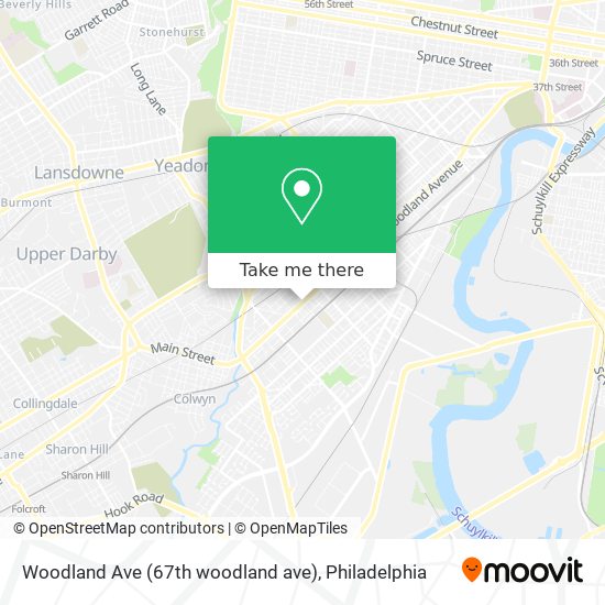 Woodland Ave (67th woodland ave) map
