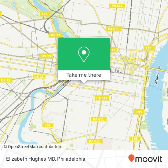 Elizabeth Hughes MD, 2044 Pine St map