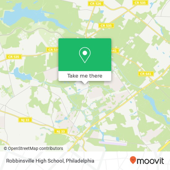 Robbinsville High School, 155 Robbinsville Edinburg Rd map