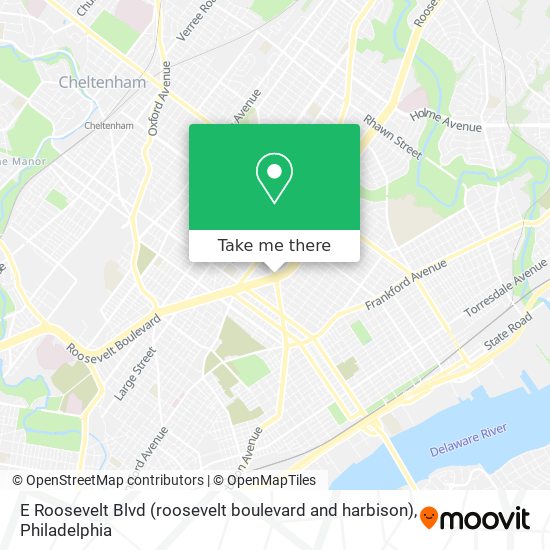 Mapa de E Roosevelt Blvd (roosevelt boulevard and harbison)