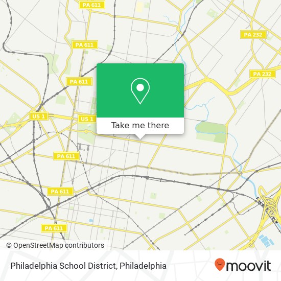 Mapa de Philadelphia School District, 4224 N Front St