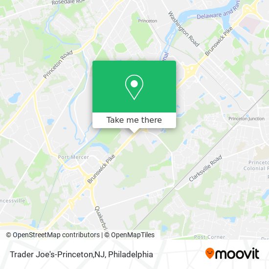 Mapa de Trader Joe's-Princeton,NJ