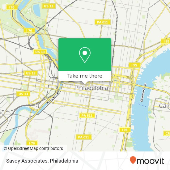 Mapa de Savoy Associates, 1600 John F Kennedy Blvd