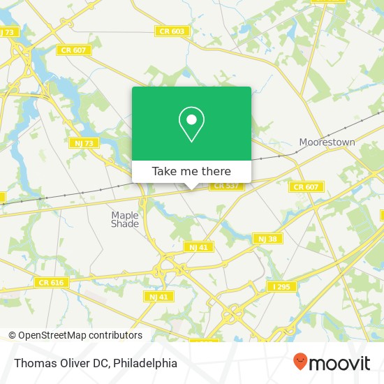 Mapa de Thomas Oliver DC, 120 E Camden Ave