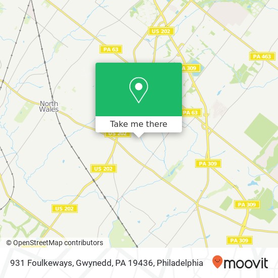 931 Foulkeways, Gwynedd, PA 19436 map