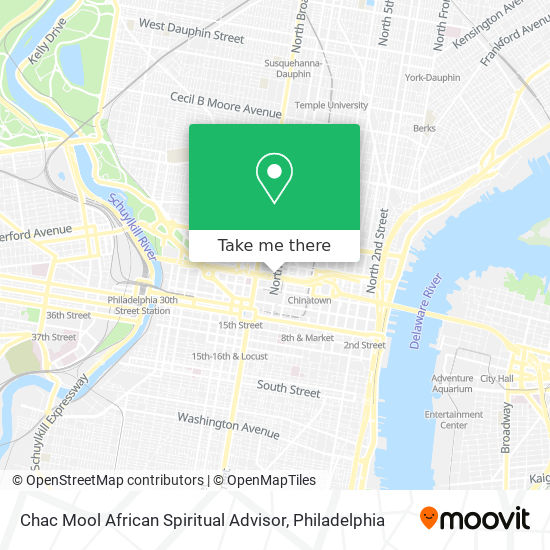 Mapa de Chac Mool African Spiritual Advisor