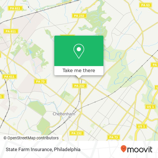 Mapa de State Farm Insurance, 7983 Oxford Ave