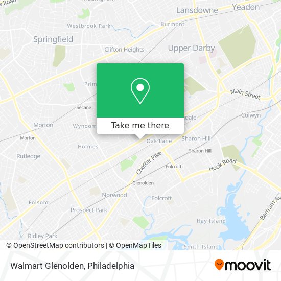 Walmart Glenolden map