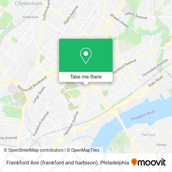 Mapa de Frankford Ave (frankford and harbison)
