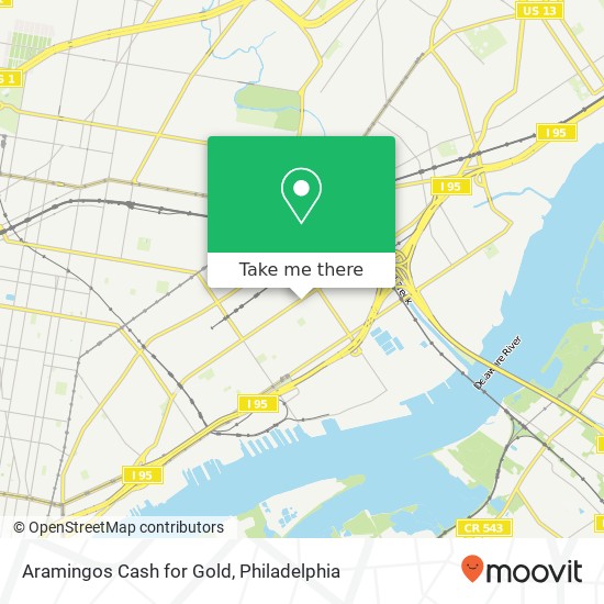 Mapa de Aramingos Cash for Gold, 3595 Aramingo Ave
