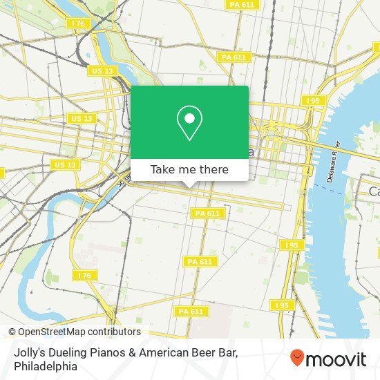 Jolly's Dueling Pianos & American Beer Bar map