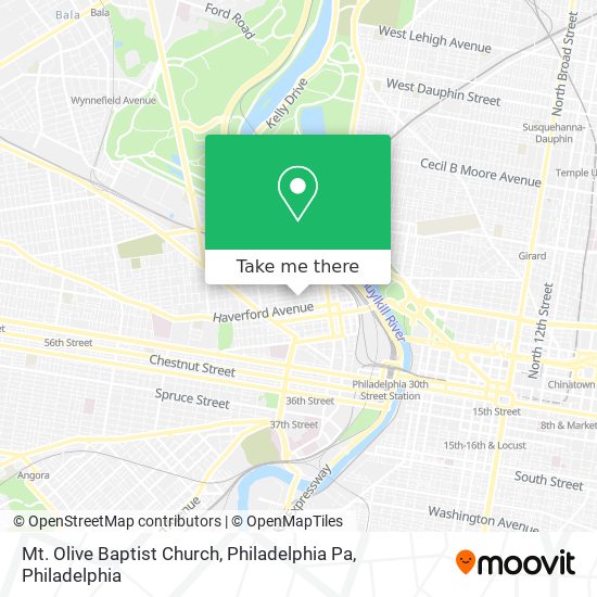 Mt. Olive Baptist Church, Philadelphia Pa map