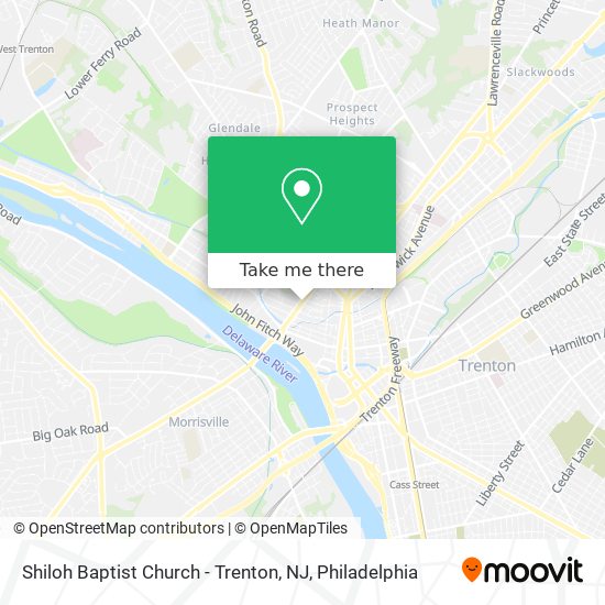 Mapa de Shiloh Baptist Church - Trenton, NJ