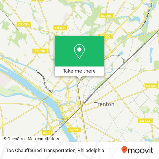 Toc Chauffeured Transportation map