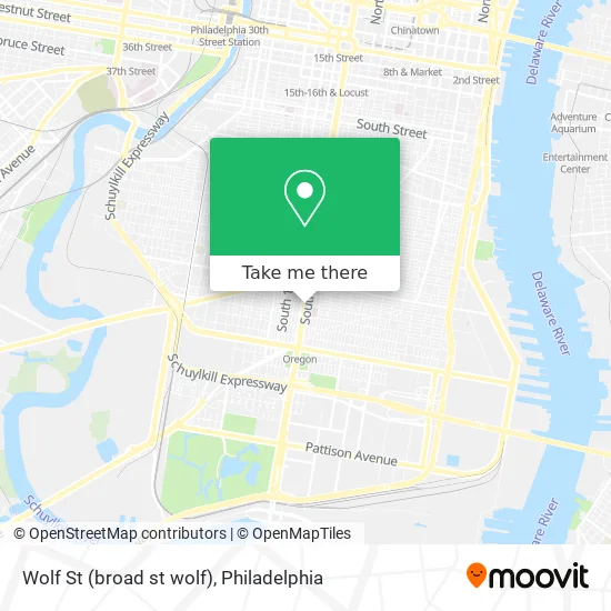 Wolf St (broad st wolf) map