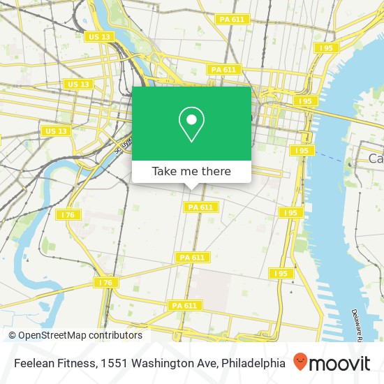 Feelean Fitness, 1551 Washington Ave map