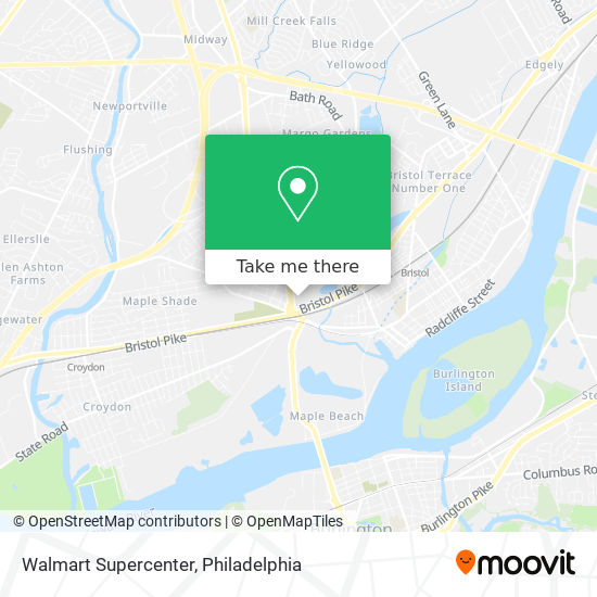 Walmart Supercenter map