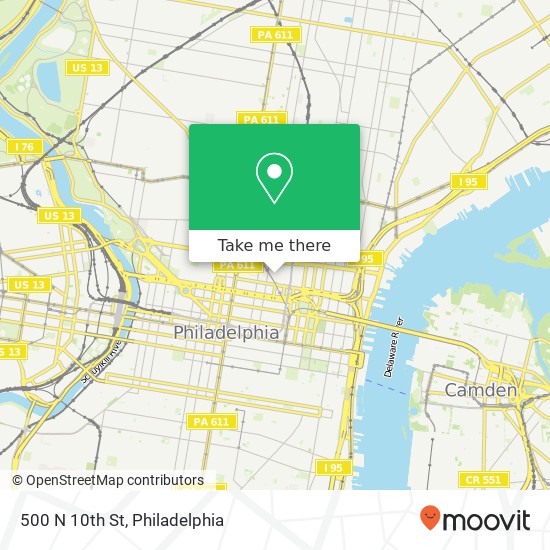 500 N 10th St, Philadelphia, PA 19123 map