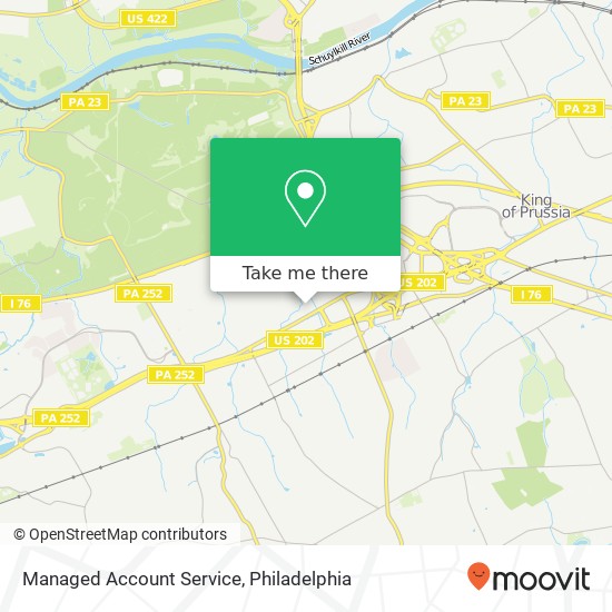 Managed Account Service, 565 E Swedesford Rd map
