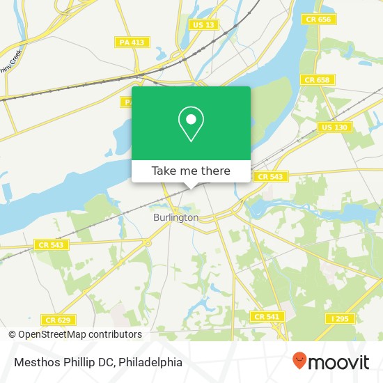 Mapa de Mesthos Phillip DC, 116 W Broad St