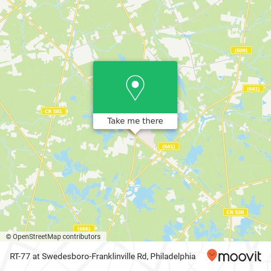 Mapa de RT-77 at Swedesboro-Franklinville Rd