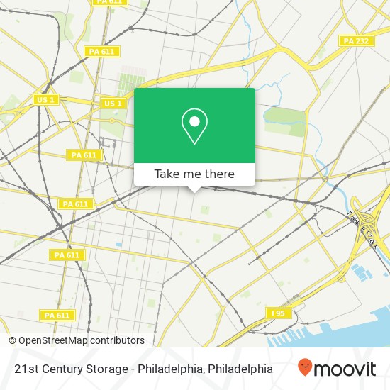 21st Century Storage - Philadelphia, 3503 B St map
