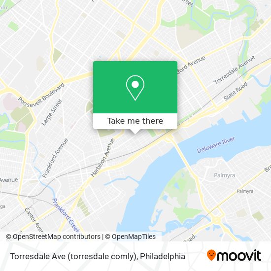 Torresdale Ave (torresdale comly) map