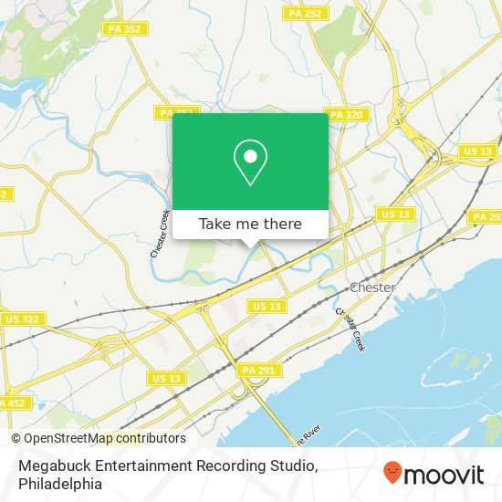 Megabuck Entertainment Recording Studio, 601 Upland Ave map