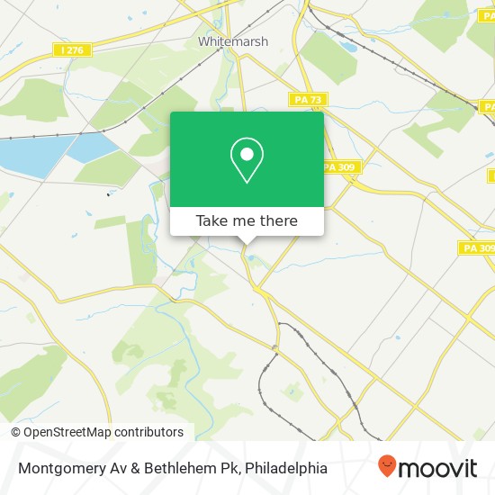 Montgomery Av & Bethlehem Pk map