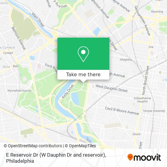 Mapa de E Reservoir Dr (W Dauphin Dr and reservoir)