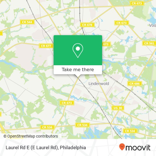 Mapa de Laurel Rd E (E Laurel Rd), Stratford, NJ 08084