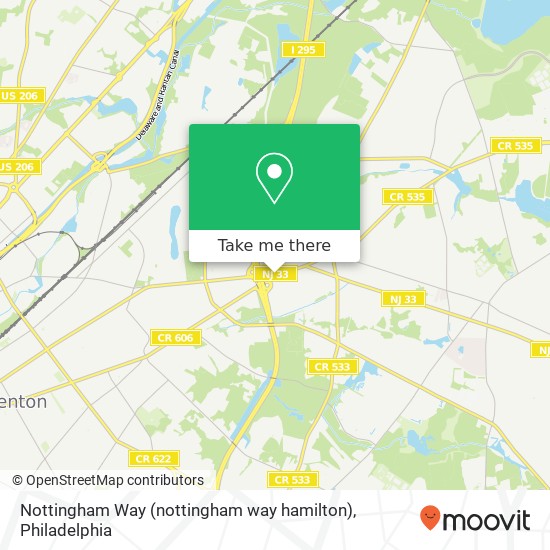 Nottingham Way (nottingham way hamilton), Trenton, NJ 08619 map
