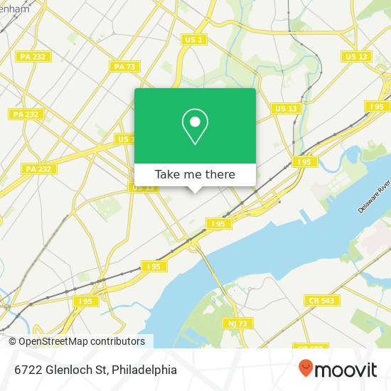 6722 Glenloch St, Philadelphia, PA 19135 map