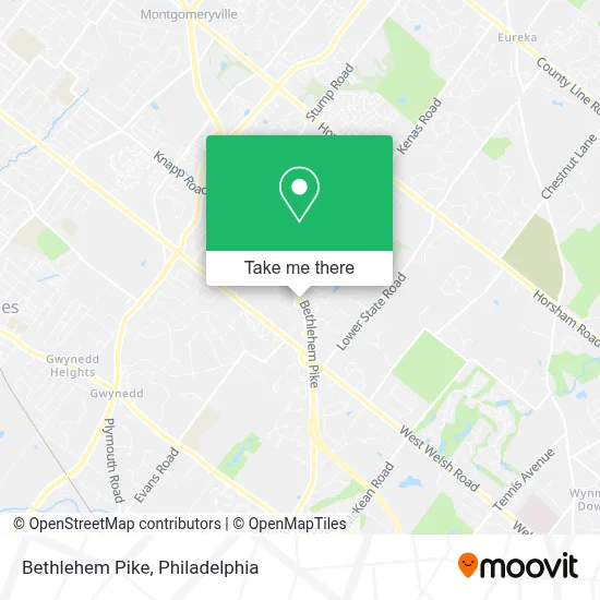 Bethlehem Pike map