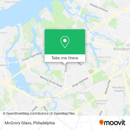 McGrory Glass map