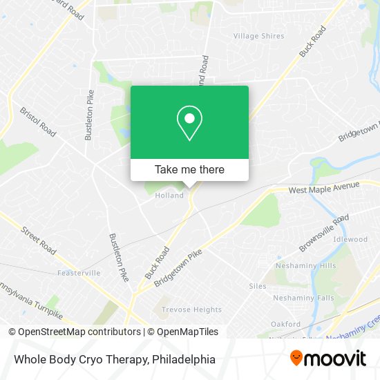 Whole Body Cryo Therapy map