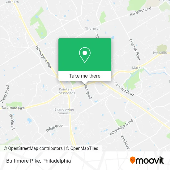Baltimore Pike map