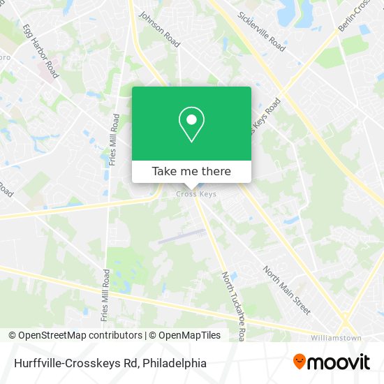 Mapa de Hurffville-Crosskeys Rd