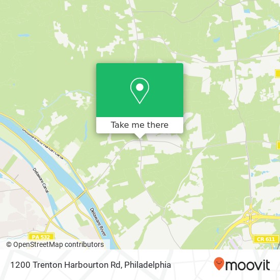 Mapa de 1200 Trenton Harbourton Rd, Titusville, NJ 08560