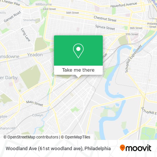 Woodland Ave (61st woodland ave) map