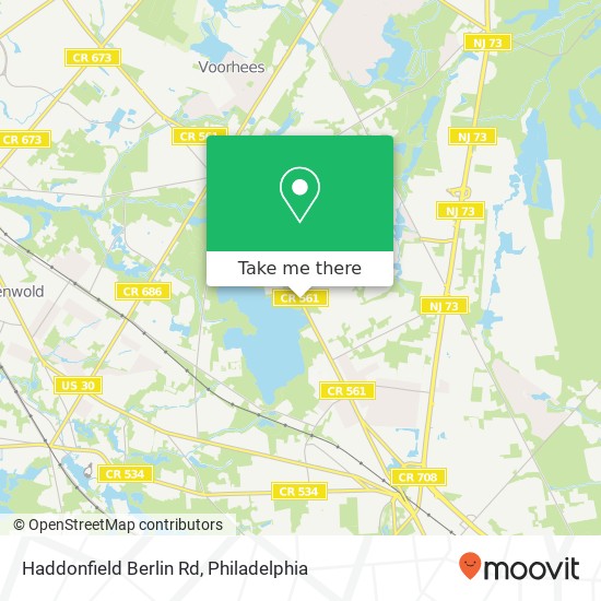Mapa de Haddonfield Berlin Rd, Gibbsboro, NJ 08026